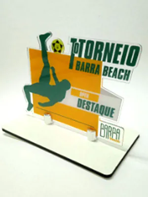 troféu em acrílico