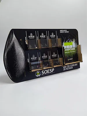 expositor em mdf impressão uv