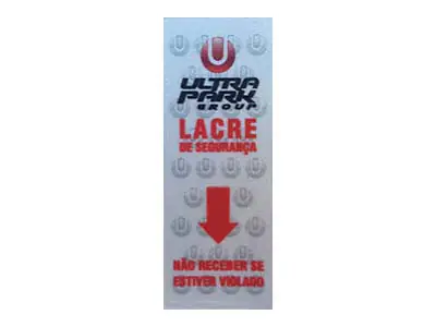 lacre de segurança refletivo