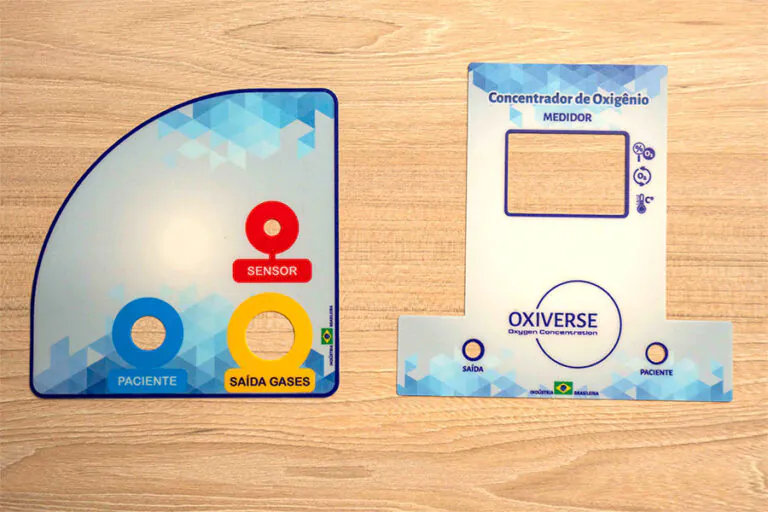 Painéis em policarbonato para concentrador de oxigênio