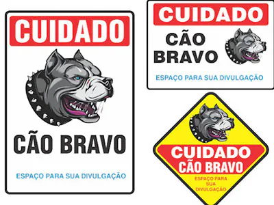 Placas de identificação para pets