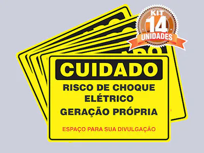 Placas de identificação solar personalizadas