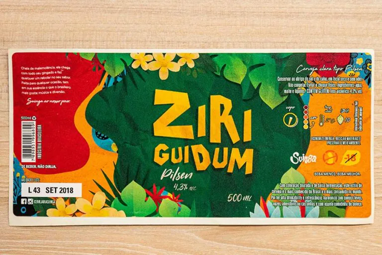 rótulo para cerveja