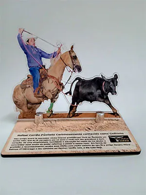 troféu em acrílico