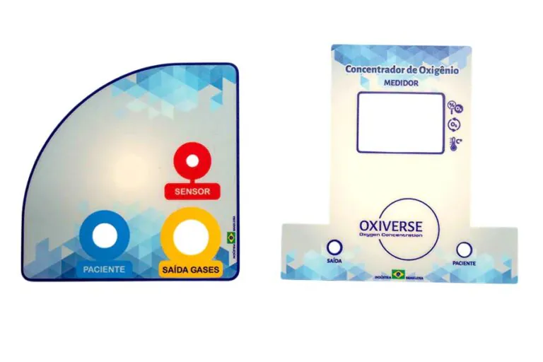 Painéis em policarbonato para concentrador de oxigênio