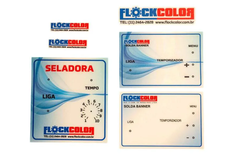 Painéis em policarbonato para equipamentos Flock Color