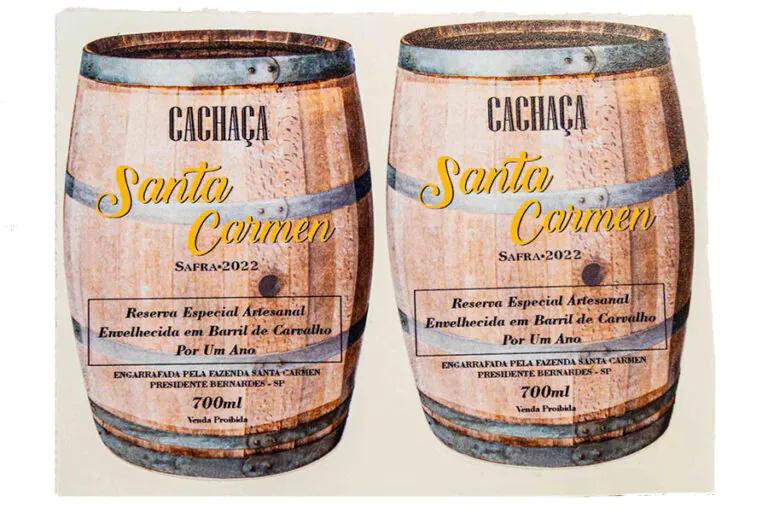 rótulo para cachaça