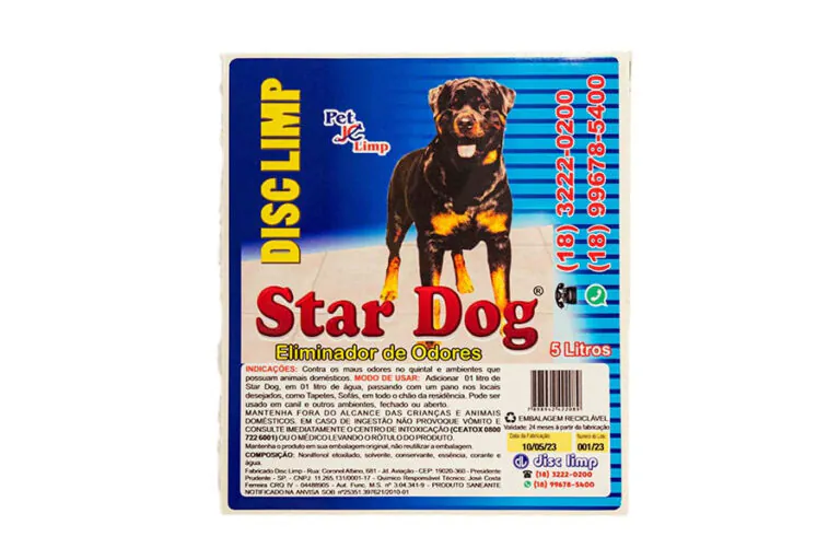 rótulo star dog