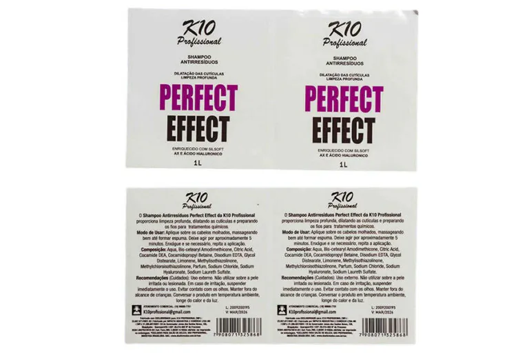 rótulos para shampoos